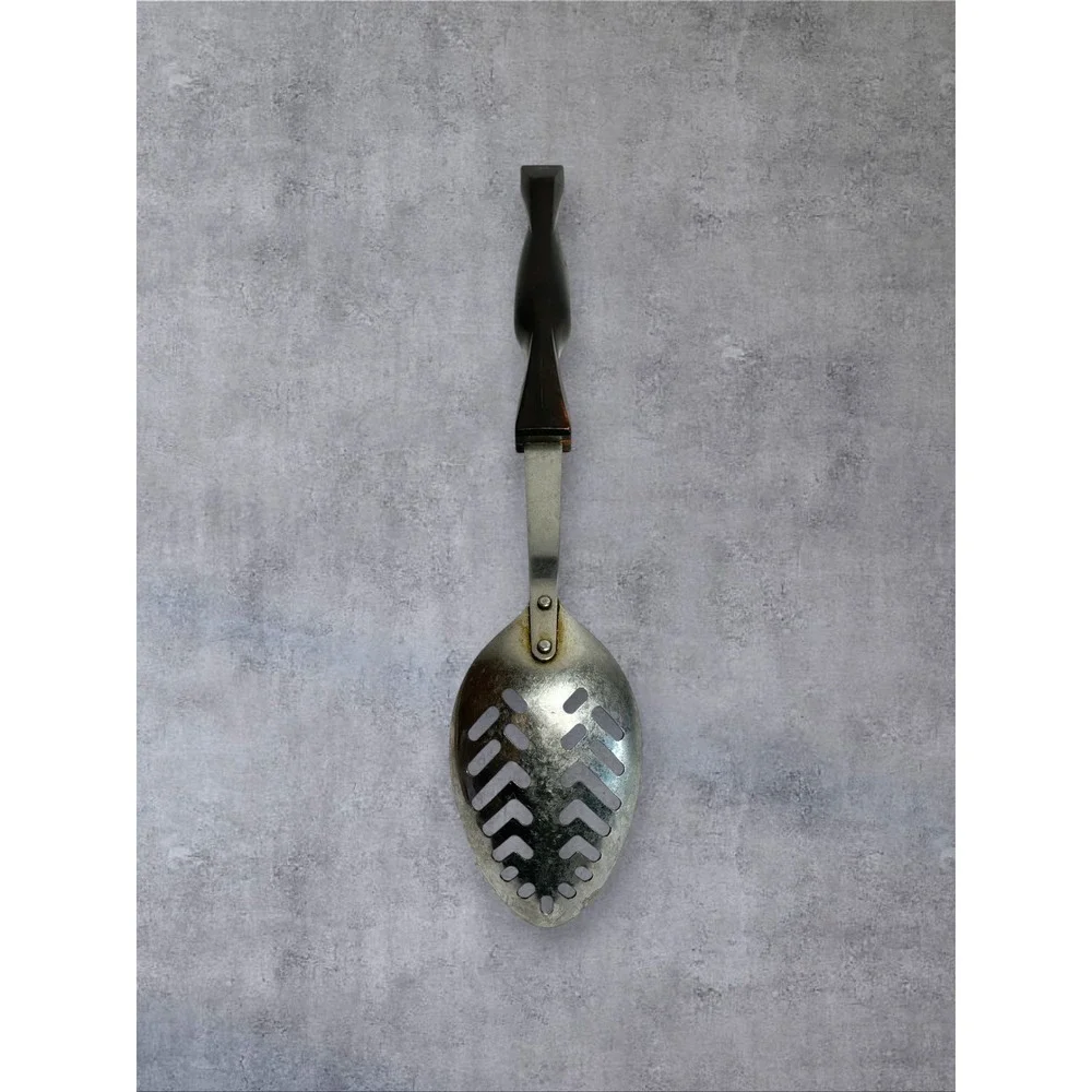 Cutco Kitchen Utensil‎ Set Slotted Spoon 1713 Whisk Brown Swirl USA